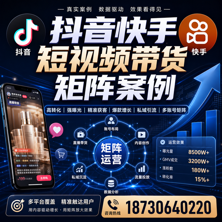 澄迈短视频带货团队多平台矩阵自动分发案例